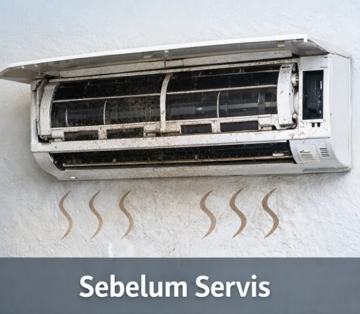 Aircond sebelum servis