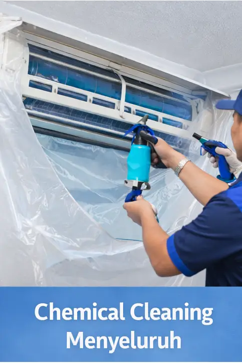 Chemical cleaning aircond
