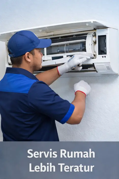 Servis aircond rumah